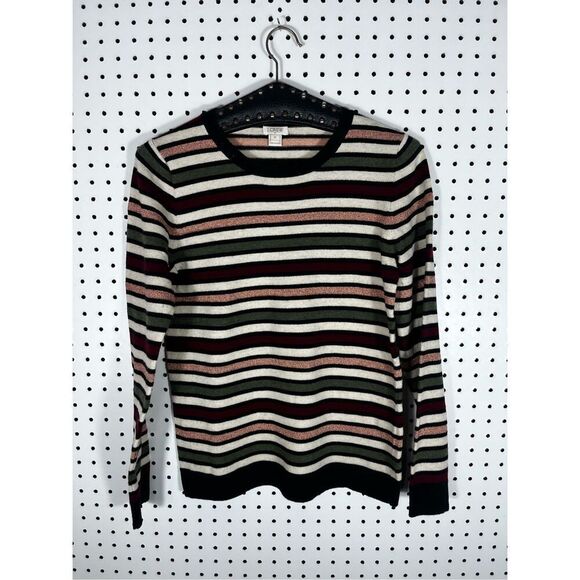 J.Crew striped crewneck sweater size xs - Picture 1 of 3